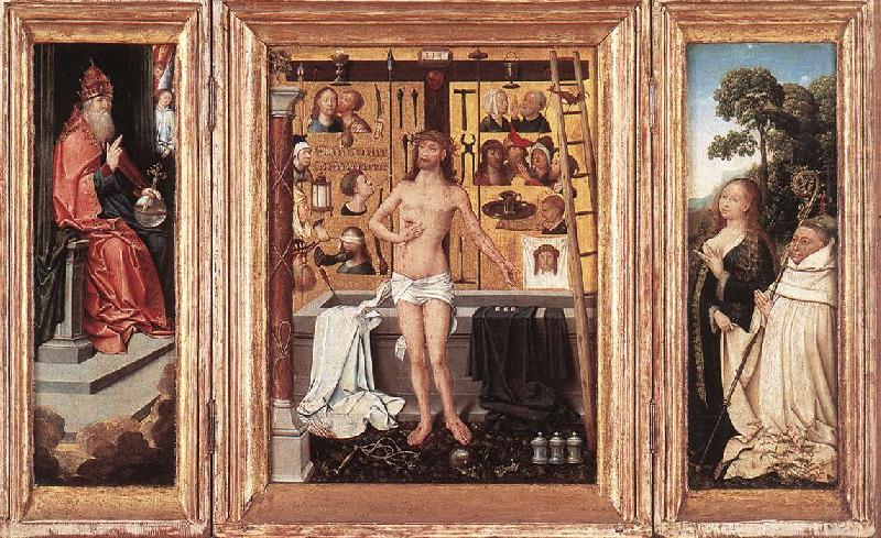 WEYDEN, Goossen van der Triptych of Abbot Antonius Tsgrooten china oil painting image